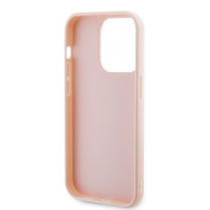 iPhone 15 Pro Max Karl Lagerfeld KLHCP15X3DMBKCP 3D Rubber Glitter Logo tok rózsaszín