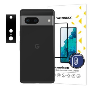 Google Pixel 7 Wozinsky Full Camera Glass 9H kameralencse védő üvegfólia fekete