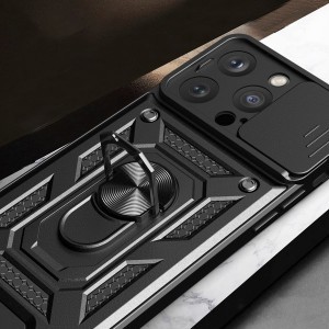 iPhone 15 Pro Max Hybrid Armor Camshield tok kék