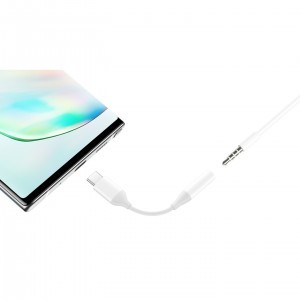 Samsung gyári USB-C - 3.5mm jack átalakító adapter fehér (EE-UC10JUWE) DAC