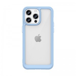 iPhone 15 Pro Outer Space tok kék kerettel