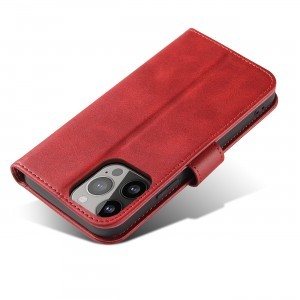iPhone 15 Plus Mágneses fliptok piros