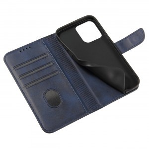 iPhone 15 Pro Mágneses fliptok kék
