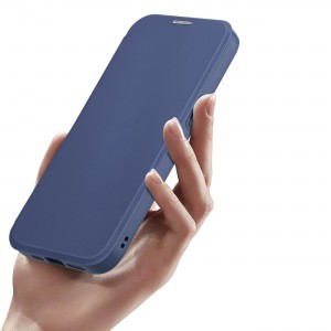 iPhone 15 Pro Max Dux Ducis Skin X Pro Magsafe mágneses fliptok kék