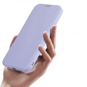 iPhone 15 Plus Dux Ducis Skin X Pro Magsafe mágneses fliptok lila