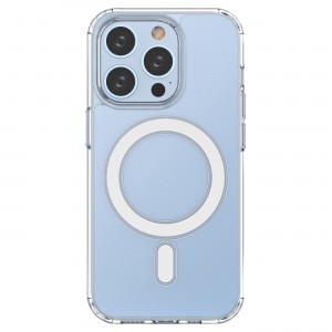 iPhone 15 Pro Max Magnetic Clear tok átlátszó (Magsafe kompatibilis) telefontok