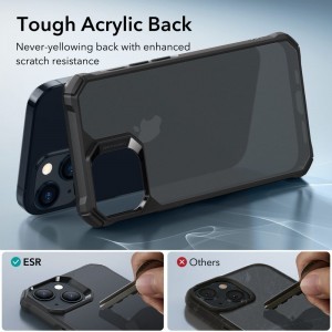 iPhone 15 ESR Air Armor telefontok frosted fekete