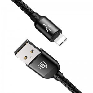 Baseus 3 az 1-ben USB-C / Lightning / Micro USB kábel 3.5A 0.3m (fekete)