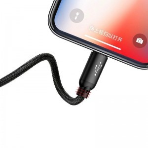 Baseus 3 az 1-ben USB-C / Lightning / Micro USB kábel 3.5A 0.3m (fekete)