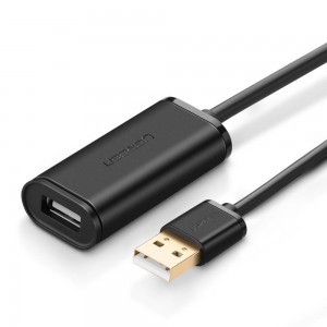 UGREEN US121 aktív USB 2.0 hosszabbító kábel, 5m (fekete)