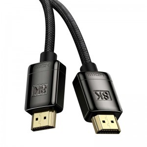 Baseus High Definition Series HDMI 2.1 kábel, 8K 60Hz, 3D, HDR, 48Gbps, 2m (fekete)-5