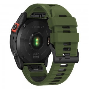 Garmin Fenix 3/5X/3HR/5X Plus/6X/6X Pro/7X Tech-Protect Iconband Pro óraszíj katonai zöld/fekete