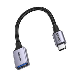 Ugreen OTG adapter kábel USB-C - USB-A 5Gb/s 0.15m fekete (US378)