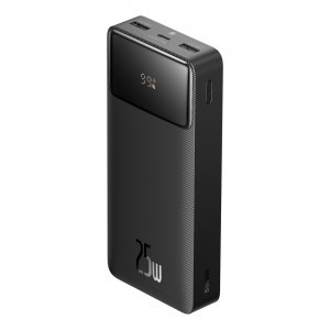  Baseus Power Bank 20000mAh Bipow - USB + Type C - PD QC 25W + Type C kábel (PPBD080001) fekete