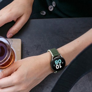 Samsung Galaxy Watch 3 45mm / S3 / Huawei Watch Ultimate / GT3 SE 46mm Dux Ducis Univerzális mágneses óraszíj (22mm LD verzió) zöld