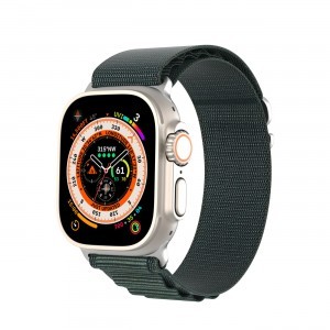 Apple Watch Ultra 8/7/6/SE/5/4/3/2/1 (42, 44, 45, 49 mm) Dux Ducis Sport csatszíj GS verzió zöld