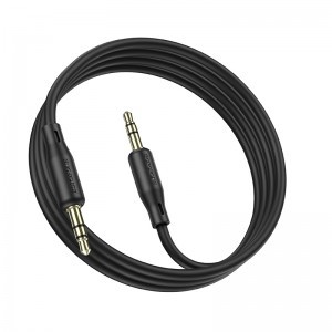 Borofone adapter BL18 audio jack 3,5 mm - jack 3,5 mm 1m fekete