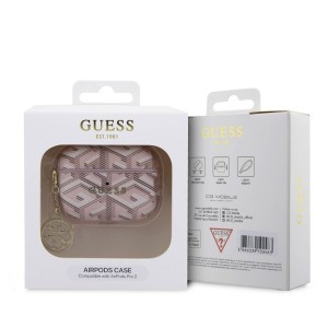 AirPods Pro 2 Guess PU G Cube Charm tok rózsaszín (GUAP2PGCE4CP)