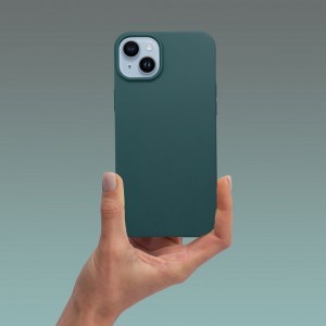iPhone 15 Pro Max MATT Case tok, telefontok sötétzöld