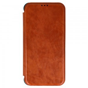 Samsung Galaxy A22 5G Razor Leather bőr fliptok barna
