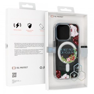 iPhone 15 Pro Max Tel-Protect Flower tok MagSafe kompatibilis (design 2)