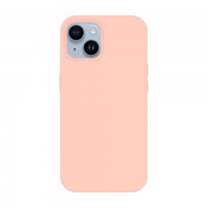 iPhone 15 Tel Protect Silicone Premium tok világos rózsaszín