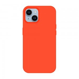iPhone 15 Plus Tel Protect Silicone Premium tok narancssárga