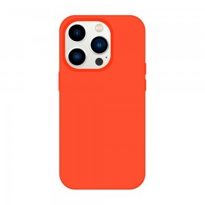 iPhone 15 Pro Max Tel Protect Silicone Premium tok narancssárga