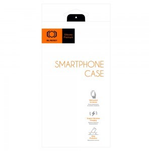 iPhone 15 Pro Max Tel Protect Silicone Premium tok narancssárga