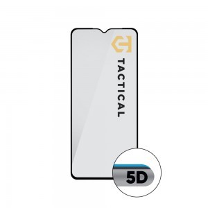 Infinix Hot 30i Tactical Glass Shield 5D kijelzővédő üvegfólia fekete kerettel