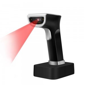 Vezeték nélküli 1D/2D vonalkódolvasó, QR kód olvasó töltőállvánnyal, LCD kijelzővel (YHD-6800DB-Pro)-1