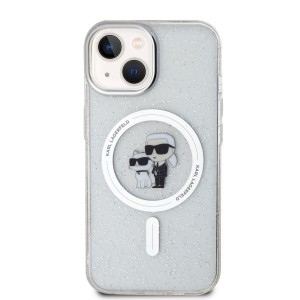 iPhone 15 Karl Lagerfeld KLHMP15SHGKCNOT IML Glitter MagSafe tok átlátszó