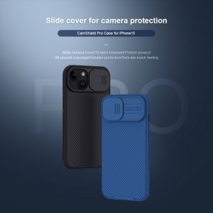 iPhone 15 Nillkin CamShield Pro tok kék