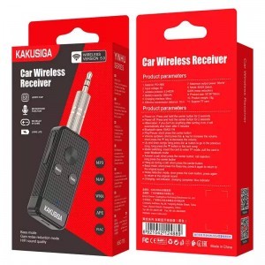 KAKUSIGA KSC-775 YINHU Bluetooth adapter mikrofonnal AUX mini jack 3,5 mm + microSD fekete