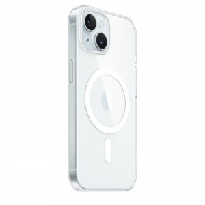 iPhone 15 átlátszó tok (MT203ZM/A) Apple gyári MagSafe-rögzítésű