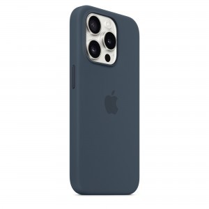 iPhone 15 Pro szilikontok viharkék (MT1D3ZM/A) Apple gyári MagSafe-rögzítésű