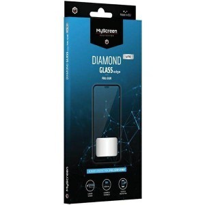 iPhone 15 MyScreen Diamond Edge 5D kijelzővédő üvegfólia fekete full glue
