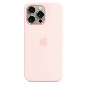 iPhone 15 Pro Max szilikontok világos rózsaszín (MT1U3ZM/A) Apple gyári MagSafe-rögzítésű