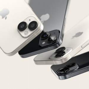 iPhone 15/15 Plus Ringke hátlapi kameralencse védő keret fekete
