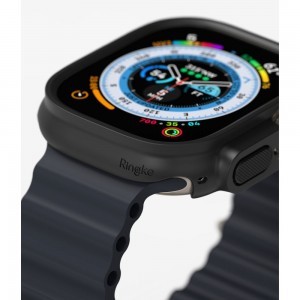 Apple Watch Ultra 1/2 49 mm Ringke Slim tok 2x átlátszó/fekete