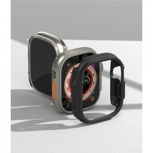 Apple Watch Ultra 1/2 49 mm Ringke Slim tok 2x átlátszó/fekete