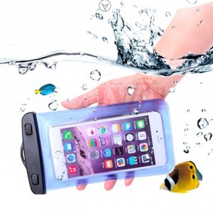 PVC vízálló karszalagos telefontok átlátszó