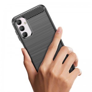 Samsung Galaxy M54 Carbon szénszál mintájú TPU tok fekete