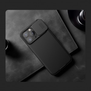 iPhone 15 Pro Nillkin CamShield Pro Magnetic tok fekete Magsafe kompatibilis