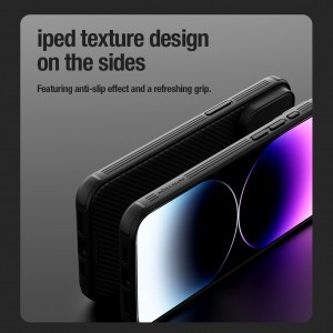 iPhone 15 Pro Nillkin CamShield Pro Magnetic tok fekete Magsafe kompatibilis