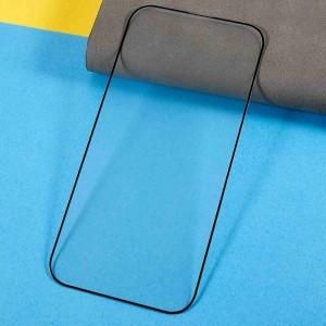 iPhone 14 Pro Max/14 Plus 5D Full Glue kijelzővédő üvegfólia fekete
