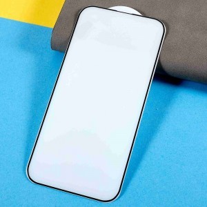 iPhone 14 Pro Max/14 Plus 5D Full Glue kijelzővédő üvegfólia fekete