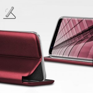 Realme 11 Pro 5G Leatherette Wallet Elegance Magnetic fliptok burgundy