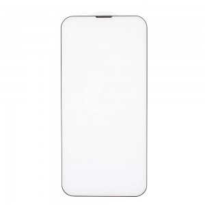 iPhone 15 5D Full Glue kijelzővédő üvegfólia fekete