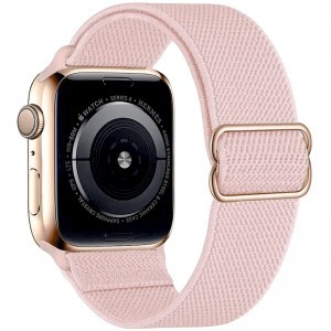 Apple Watch 1/2/3/4/5/6/7/8/9/SE (42/44/45mm) TRPH szövet óraszíj rózsaszín